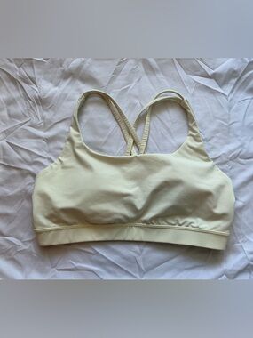 Lululemon Energy Bra Size 10 Pale Yellow